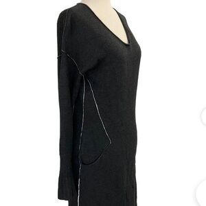 Leisure by OST Gray Long Sleeves Sweater Dress w/ Pockets